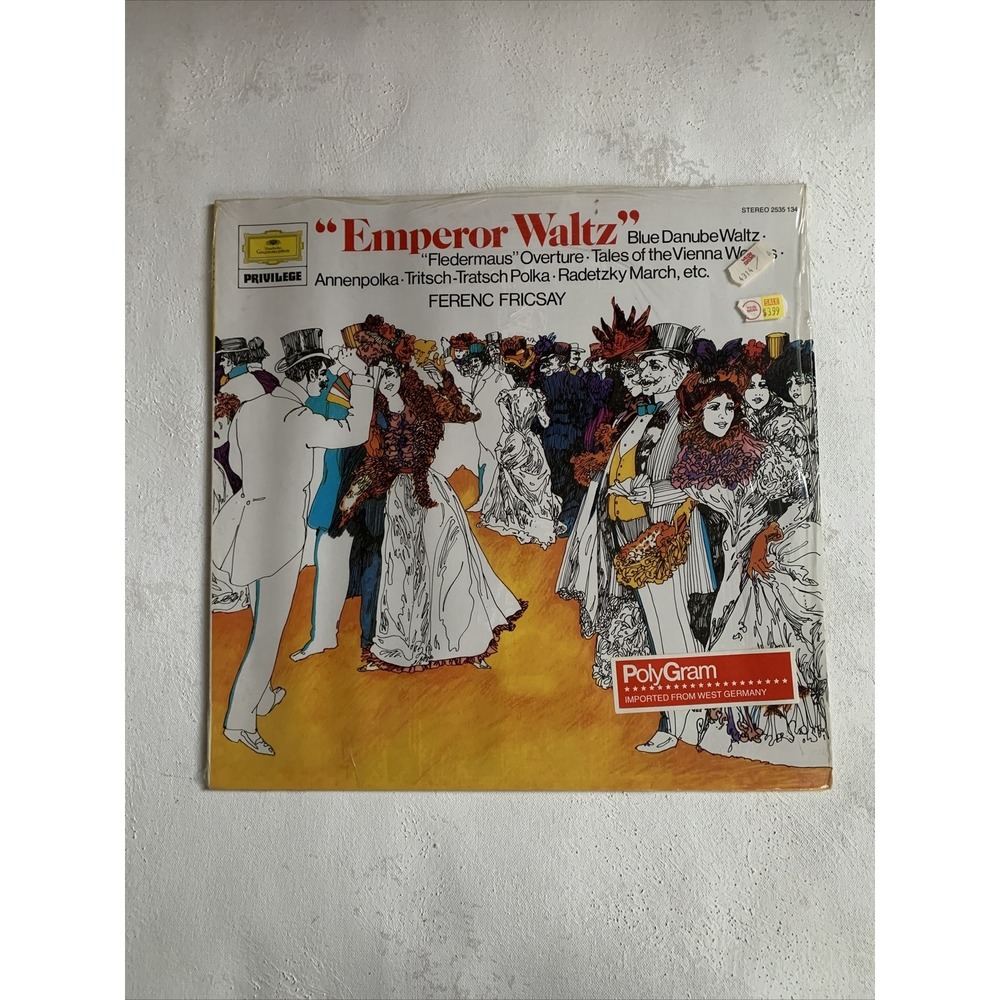 JOHANN STRAUSS Emperor Waltz LP Deutsche Grammophon 2535-134 Ferenc Fricsay VG+